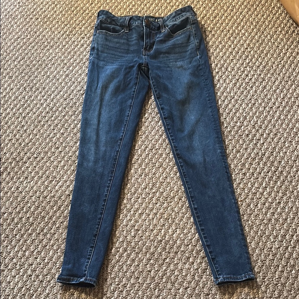 American Eagle Outfitters Dark Blue Skinny Jeans